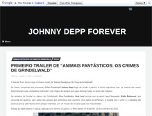 Tablet Screenshot of johnnydeppforever.com